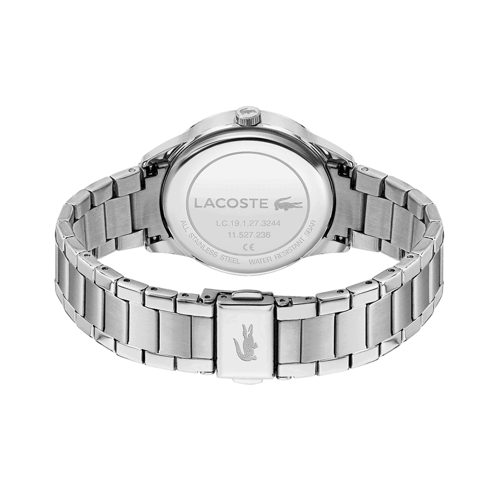 Lacoste Lady croc silver Mini Quartz White Round Dial_2
