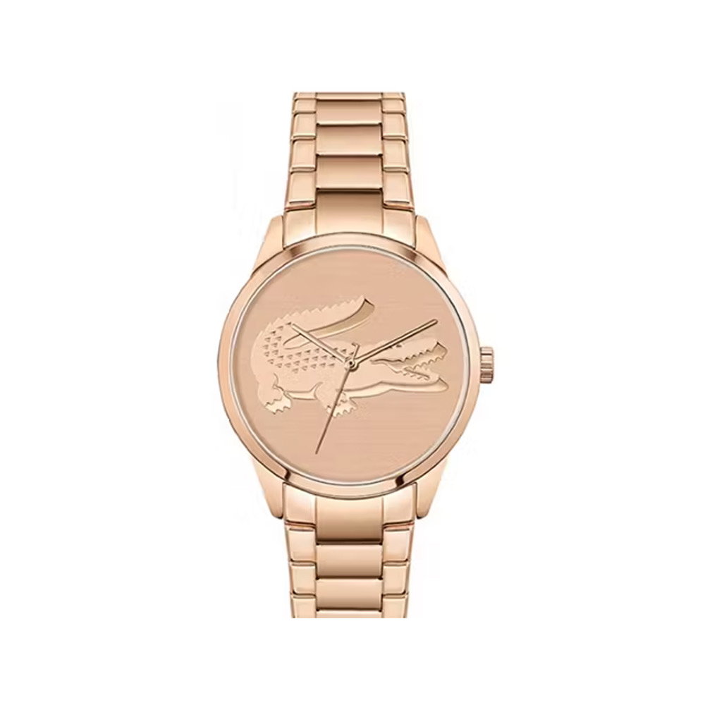 Lacoste Lady croc PinkGold Mini Quartz Round Dial