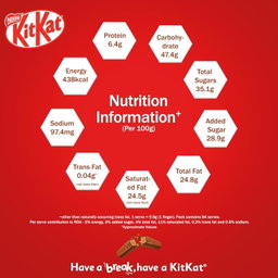 KIT KAT 3 Fingers, Choco Coated Wafer Bar, (28 x 28.5g), 798g, Box