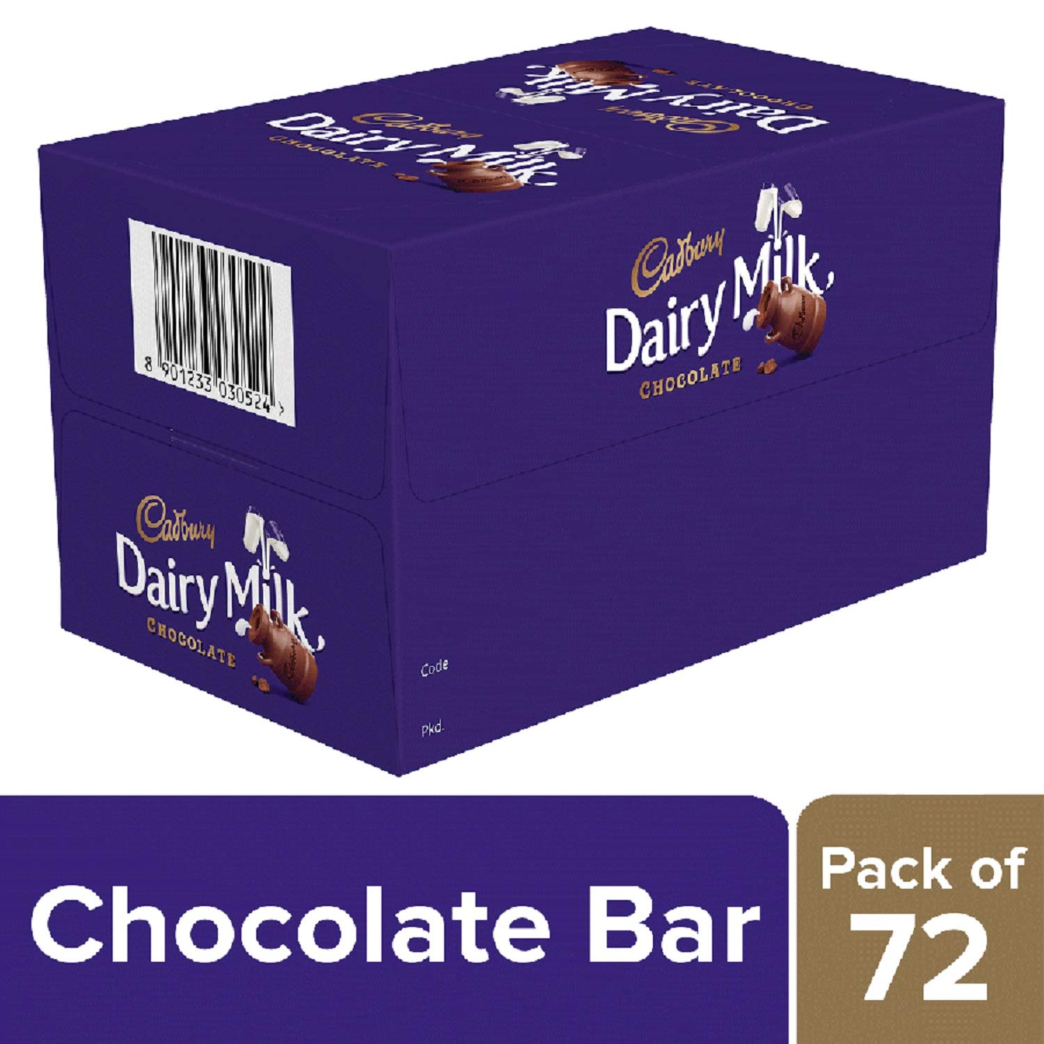 Cadbury Dairy Milk Chocolate, 6.3gram (Pack of 72)_0