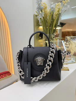 Bolsa Versace lá medusa silver hardware 