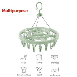 Socks Drying Rack Windproof Clothespin Household Thickened Multifunctional Hanger Clothes Underwear Drying Socks Hanging Artifact