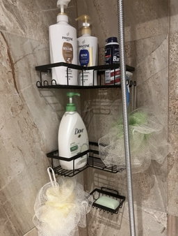 5 Pieces Corner Shower Caddy, Shower Space Saver