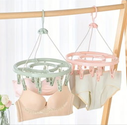 Socks Drying Rack Windproof Clothespin Household Thickened Multifunctional Hanger Clothes Underwear Drying Socks Hanging Artifact