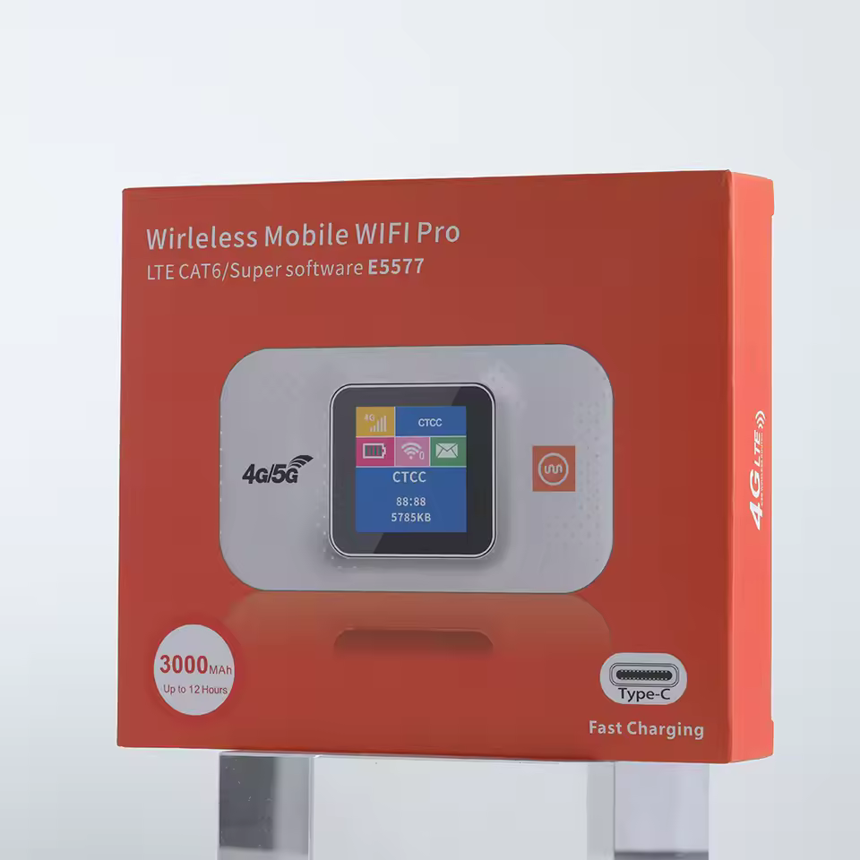 E5577 4G wireless router mobile wifi router 4G LTE MIFI 3000mAh battery LCD_3
