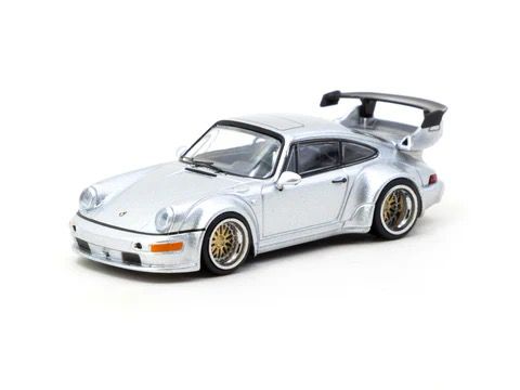 TARMAC WORKS MODEL 1/64 PORSCHE RWB 964 - SILVER_1