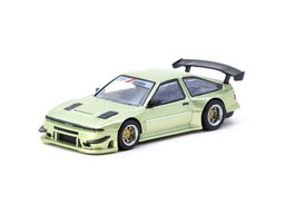 TARMAC WORKS MODEL 1/64 TOYOTA SPRINTER TRUENO AE86 WIDEBODY GREEN BY JON SIBAL