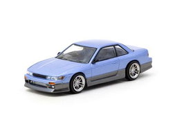 TARMAC WORKS MODEL 1/64 NISSAN SILVIA S13 VERTEX - BLUE/GREY