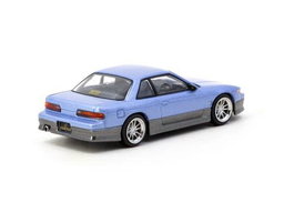 TARMAC WORKS MODEL 1/64 NISSAN SILVIA S13 VERTEX - BLUE/GREY