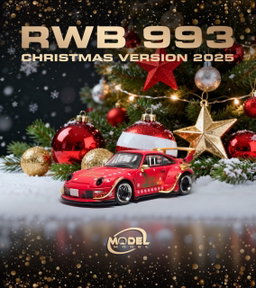MODEL MODEL 1/64 PORSCHE RWB 993 - CHRISTMAS VERSION 2025