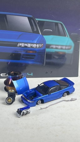 PEAKO MODEL 1/64 NISSAN SILVIA S13 - BLUE
