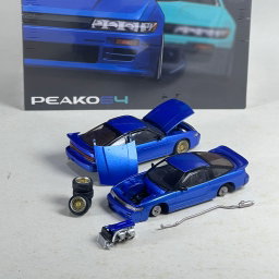 PEAKO MODEL 1/64 NISSAN SILVIA S13 - BLUE