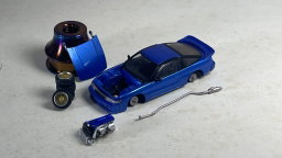 PEAKO MODEL 1/64 NISSAN SILVIA S13 - BLUE