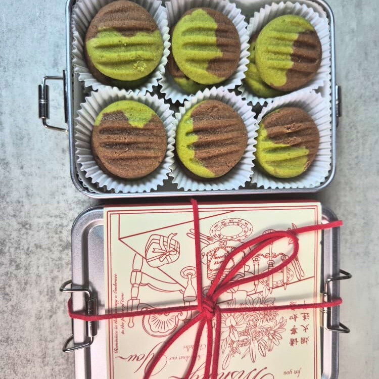 Mix of Matcha & Chocolate Butter Cookies