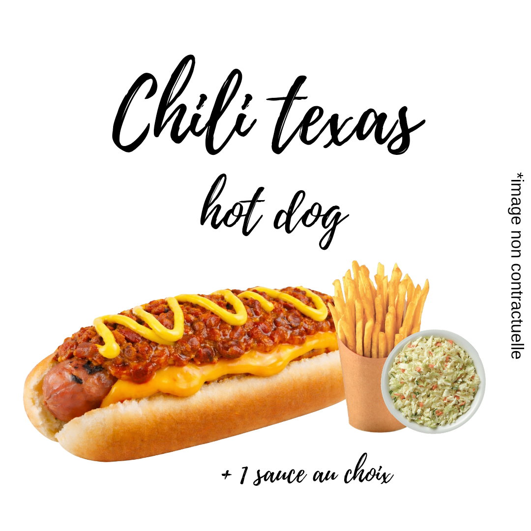Chili Texas Hot Dog