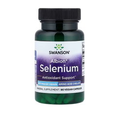 Swanson, Selenio Albion, 200 mcg, 90 cápsulas veganas