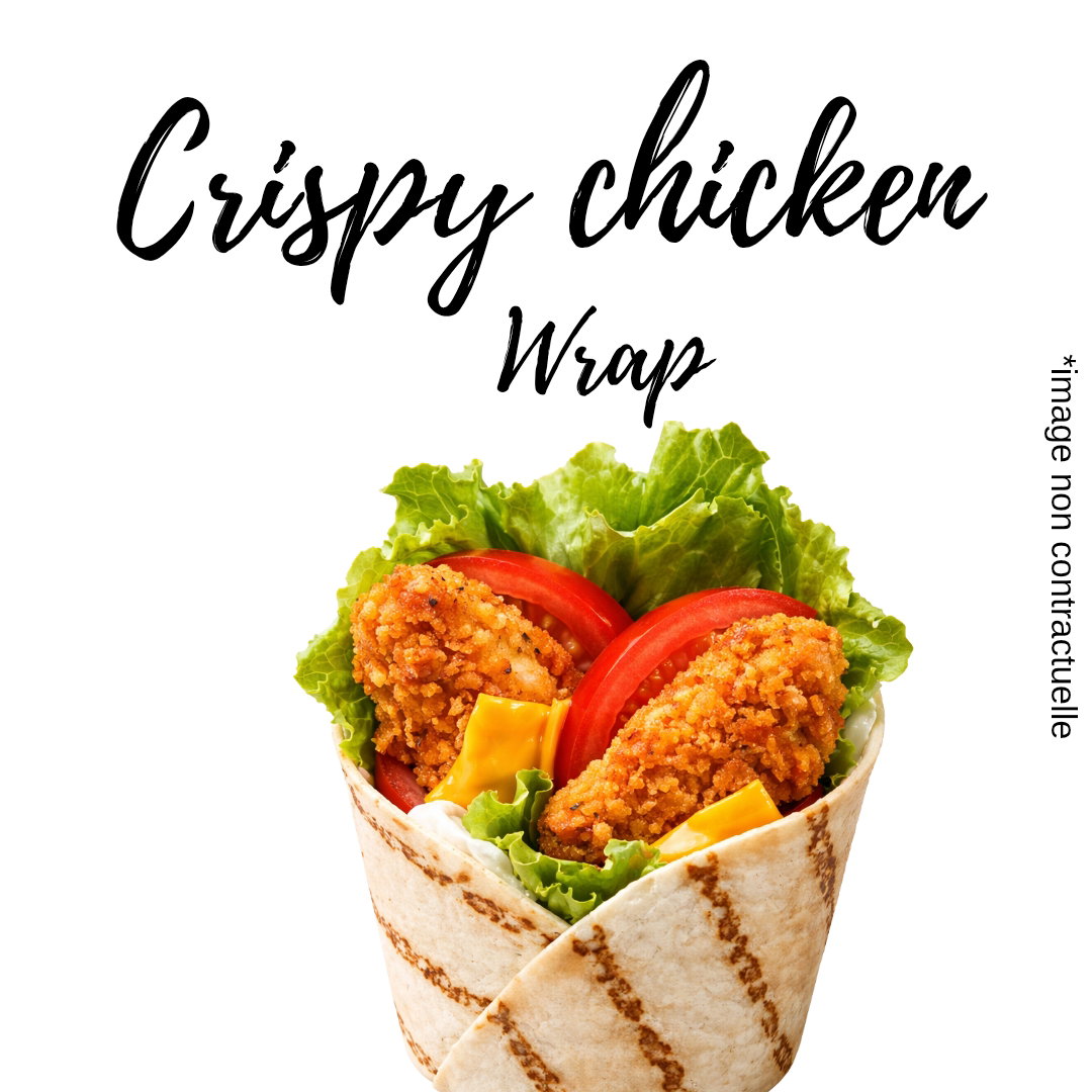Crispy Chicken Wrap + Frites