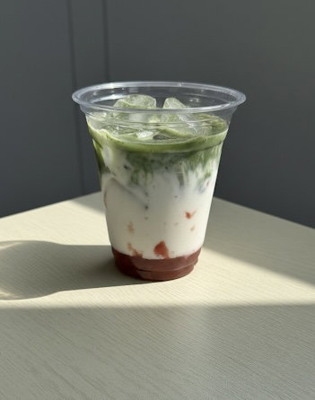 iced blushing matcha