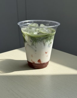 iced blushing matcha