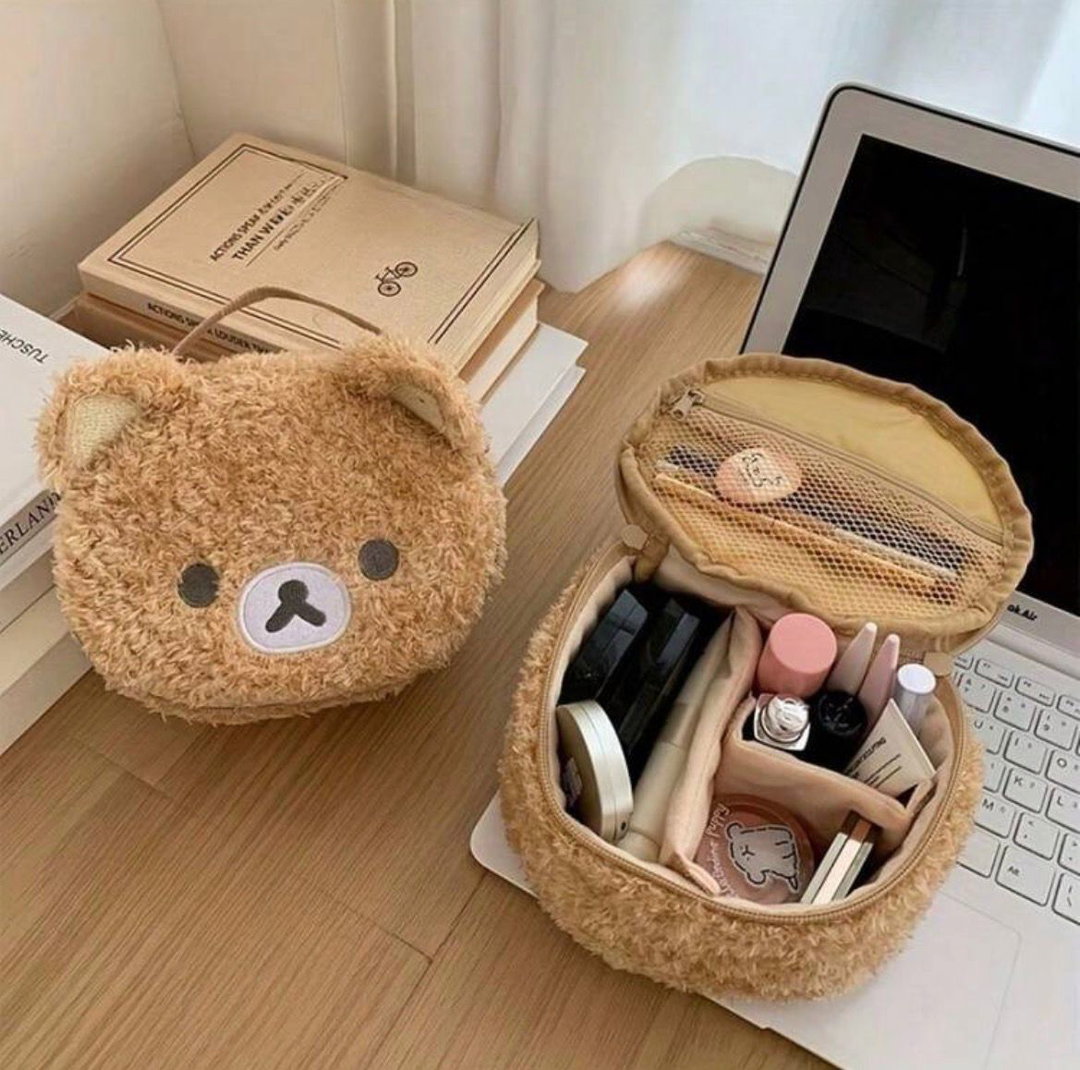 Plush Bear Makeup Bag