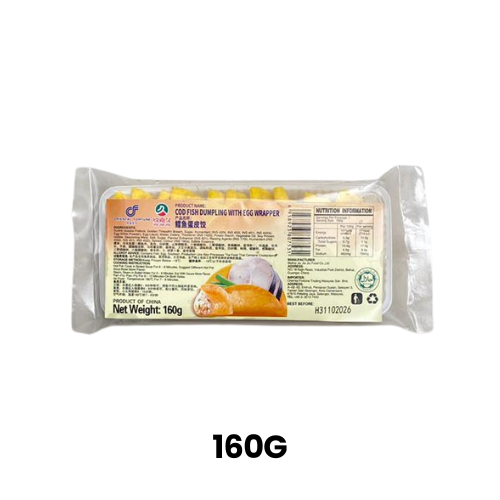 Cod Fish Dumping with Egg Wrapper 鳕鱼蛋皮饺 (10pcs*160g)_0