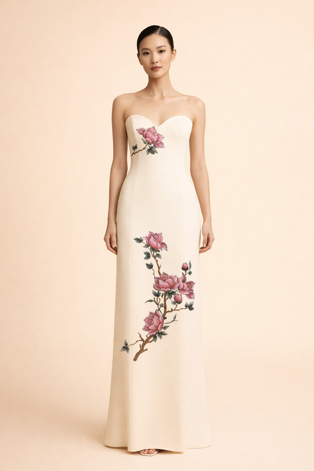Japonica Magnolia on Ivory_5