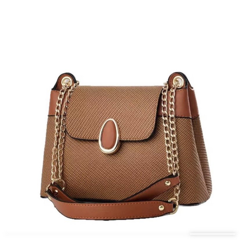 Sac seau vintage élégant – Marron_0