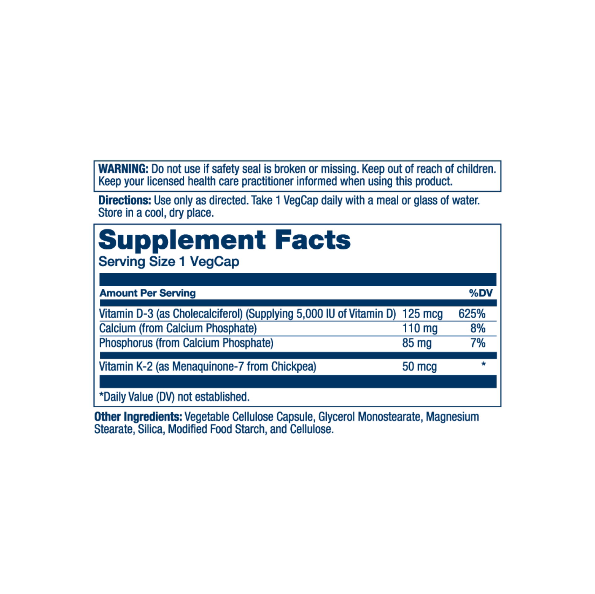 Solaray - Vitamin D3 + K2_1