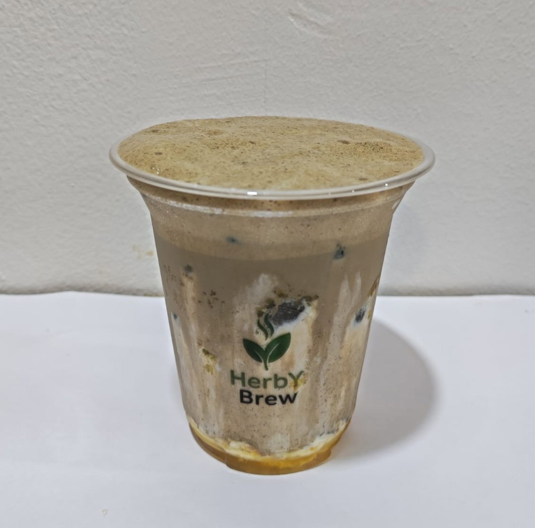 Iced Yuzu Hojicha Latte