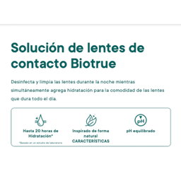 Solución de lentes de contacto Biotrue 60mL