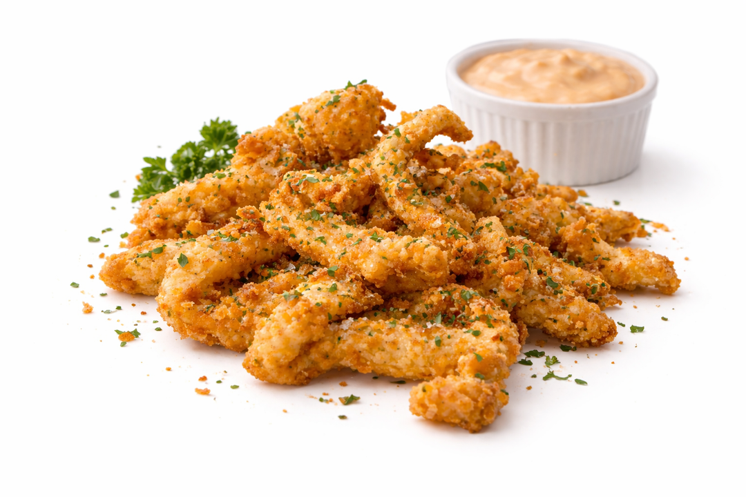 Calamars panés aux herbes mix