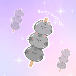 Satay Kucing (it's mochi)