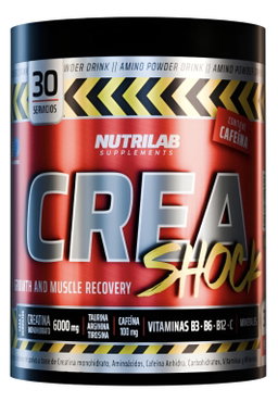 Creatina CreaShock 300g + Cafeina + Vitamina nutrilab