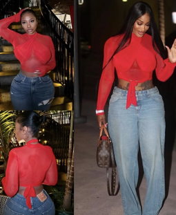 CROSSED MESH TOP
