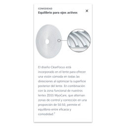 Lentes MyoCare® con tecnología ZEISS C.A.R.E.