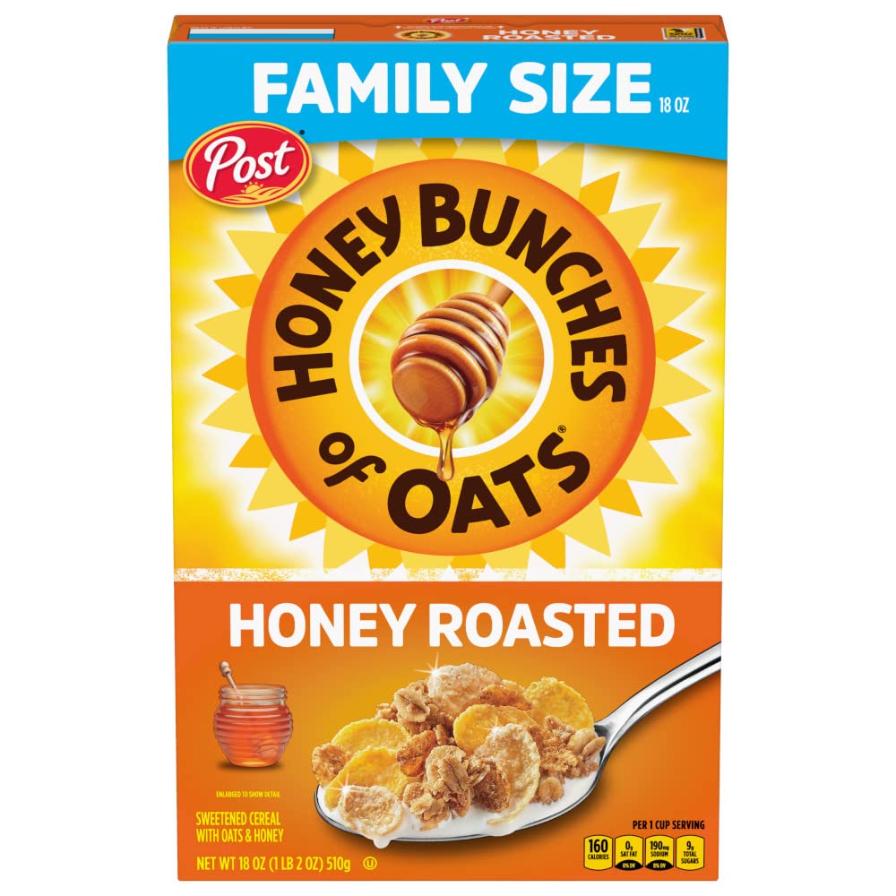 Honey Bunches of Oats Crunchy Honey Roasted Cereal 18 Ounce_0