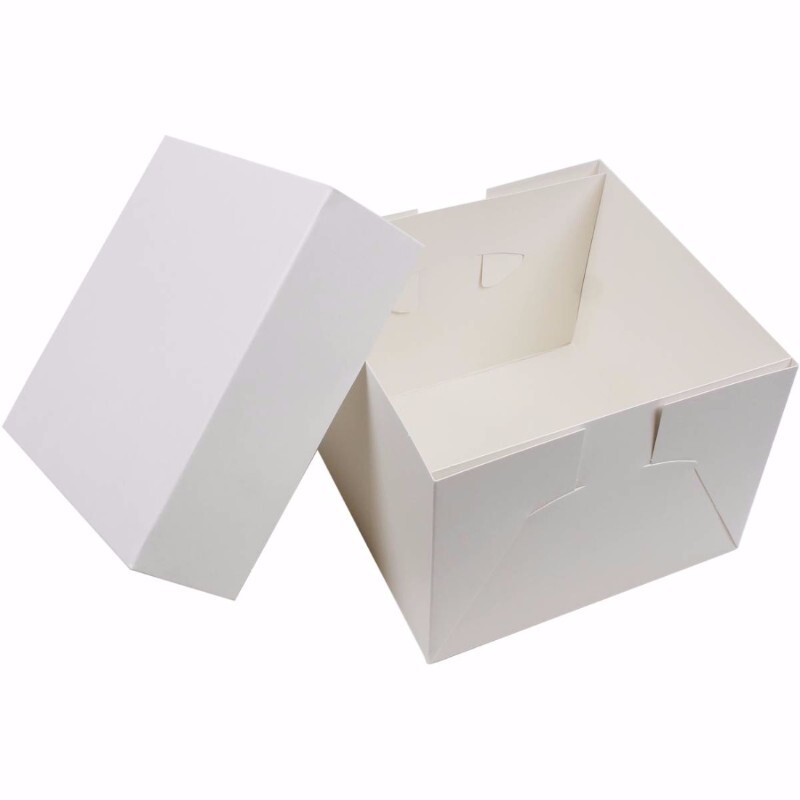 371 CAKE BOX 14X14X4 WHITE -CB14 _0