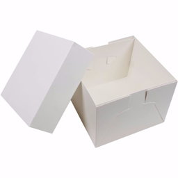 371 CAKE BOX 14X14X4 WHITE -CB14 