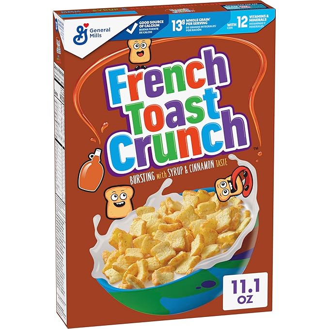 French Toast Crunch Breakfast Cereal, Syrup and Cinnamon Taste, 11.1 oz_0