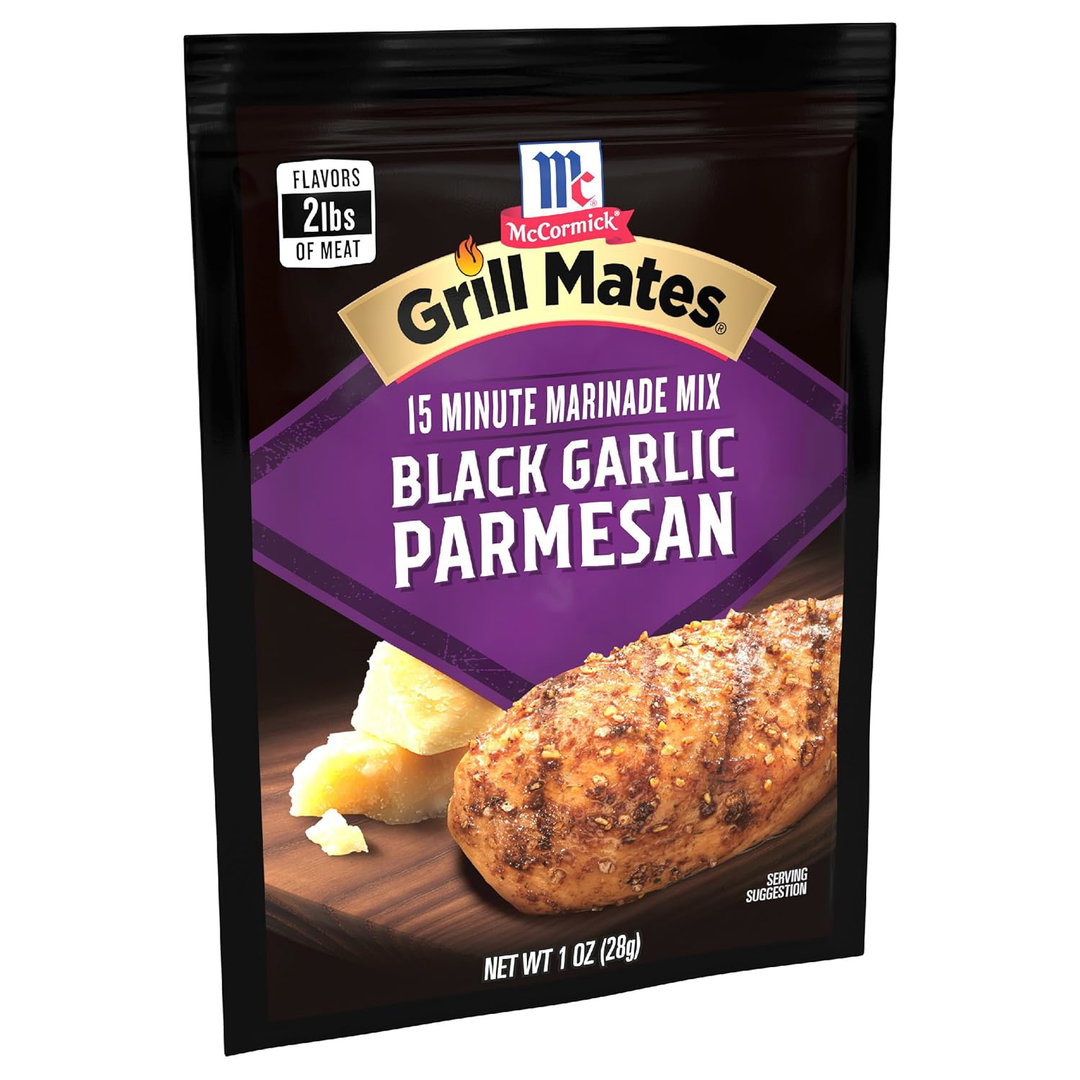 McCormick Grill Mates Black Garlic Parmesan 3-In-1 Seasoning Mix, 1 oz