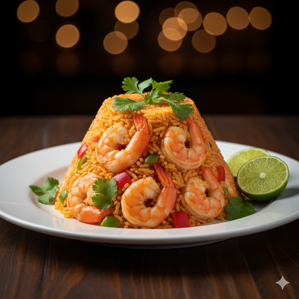 Arroz con gambas