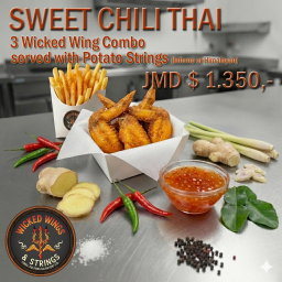 Sweet Chili Thai 3 Wing Combo