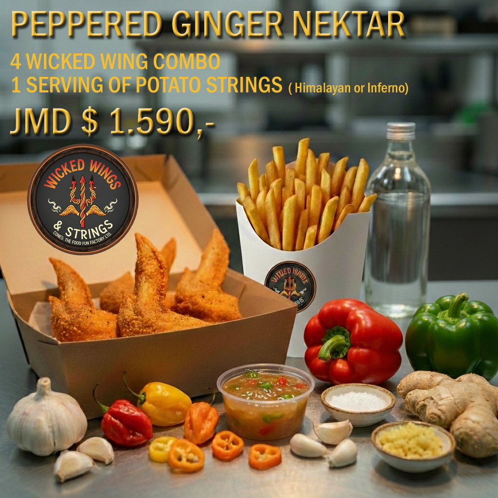Peppered Ginger Nektar 4 Wing Combo
