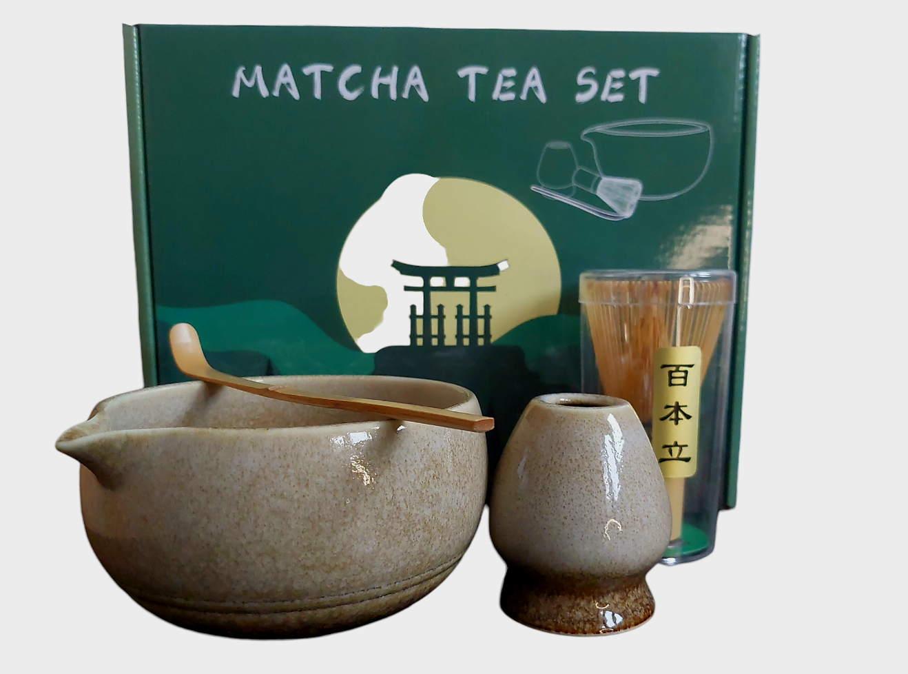 Matcha Bowl Set (Bowl / Whisk / holder/ scoop) _1