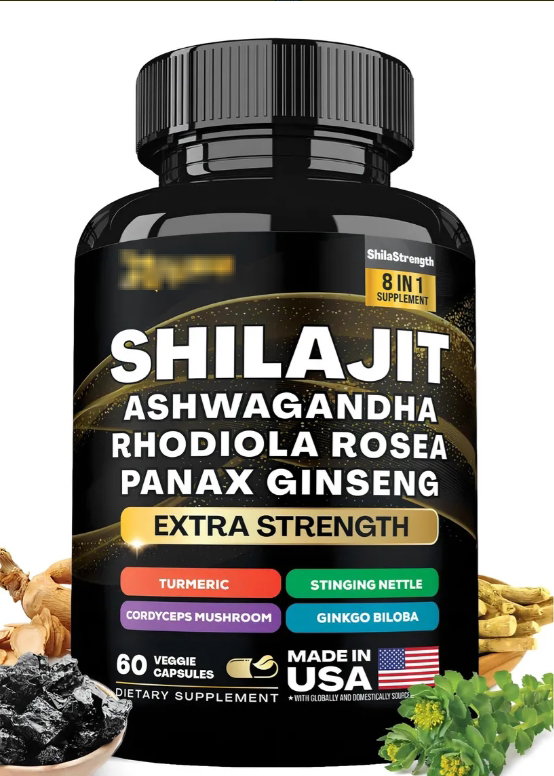 Shilajit Premium 60 Cápsulas Suplemento Herbal_0