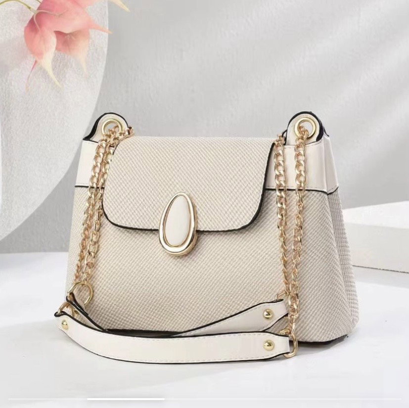 Sac seau vintage élégant - Blanc _0