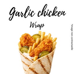 Garlic Chicken Wrap + Frites
