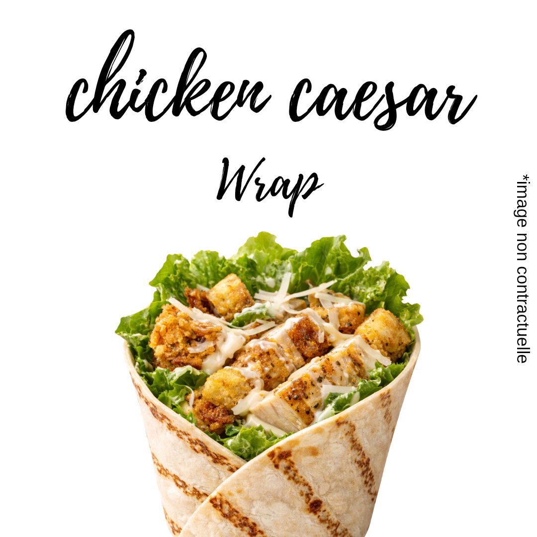 Chicken Caesar Wrap + Frites