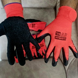 High Quality Rubber & Fabric Mixed Breathable Gloves