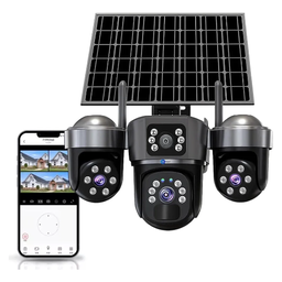 V380 Pro/Sky Vision Ultra HD Triple Lens PTZ Solar Camera, V8 model. 